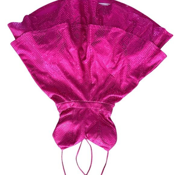 City Studio Fuchsia Sequin Layered Dress - Picture 3 of 10